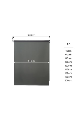 Store enrouleur opaque Rollup - Gris foncé