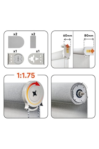 Store enrouleur Screen Pro Solar - Gris