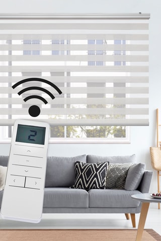 Store électrique jour et nuit Platinum - Blanc cassé
