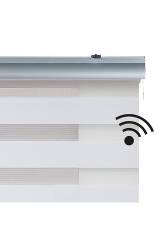 Store électrique jour et nuit Platinum - Blanc
