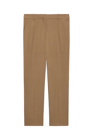 Pantalon en laine Treeca - Marron