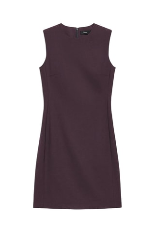 Robe droite en laine - Violet