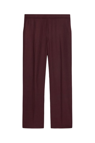 Pantalon en laine Treeca - Bordeaux