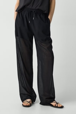 Pantalon en laine - Noir