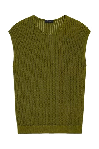 Pull sans manches - Vert olive
