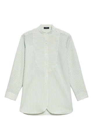 Chemisier en coton biologique - Blanc