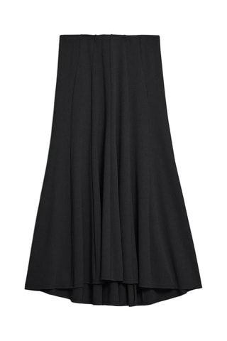 Jupe longue Fluted Seam - Noir