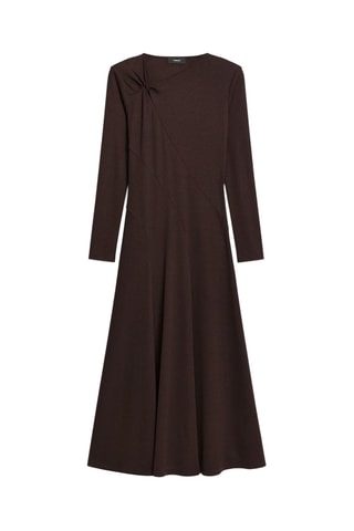 Robe longue Twist - Marron foncé