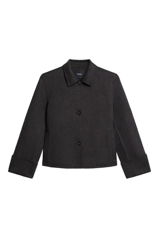 Veste en laine et cachemire Boxy - Noir