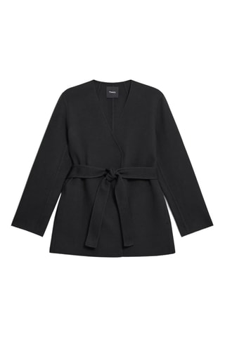 Manteau en laine et cachemire - Noir