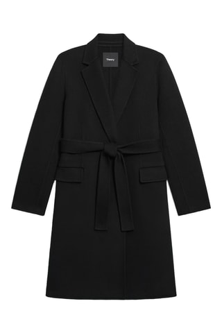 Manteau en laine et cachemire - Noir