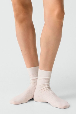 Chaussettes en mérinos - Blanc