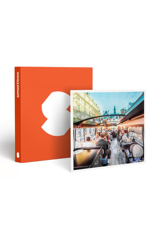 Coffret cadeau repas insolite 4 plats et visite de Paris dans le bus à impériale Champs-Élysées - Smartbox