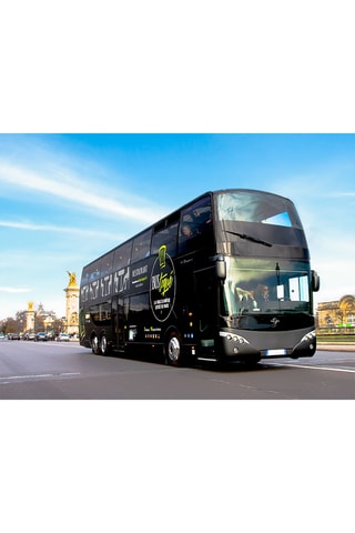 Coffret cadeau repas insolite 4 plats et visite de Paris dans le bus à impériale Champs-Élysées - Smartbox