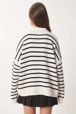 Pull - Blanc et noir