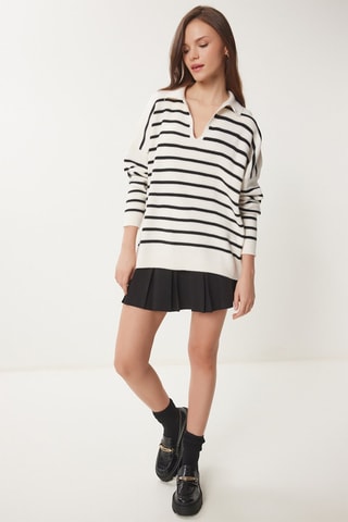 Pull - Blanc et noir