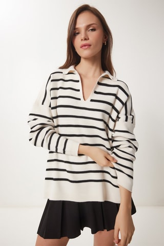 Pull - Blanc et noir