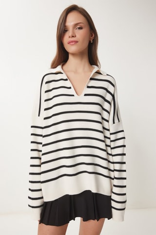 Pull - Blanc et noir