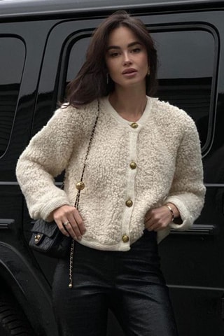 Gilet - Blanc et beige