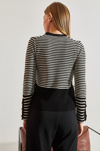 Pull - Noir et beige