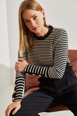 Pull - Noir et beige