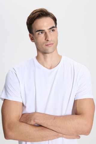T-shirt slim - Blanc