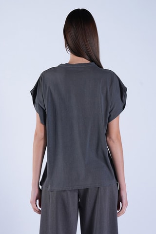 T-shirt - Rouge, violet et gris