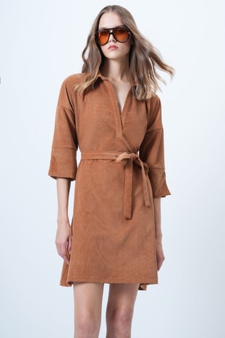 Robe droite - Marron