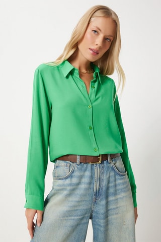 Chemisier relaxed - Vert