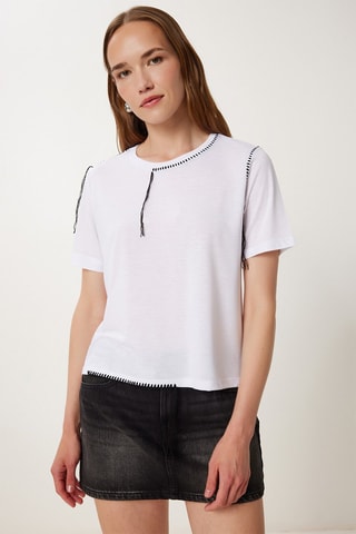 T-shirt - Blanc et noir