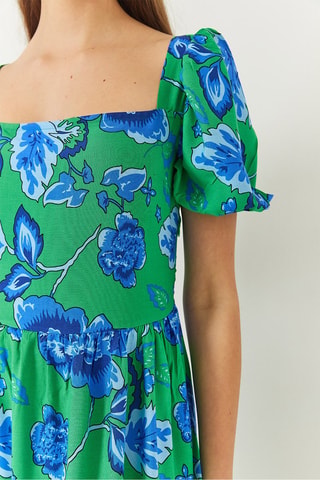 Robe midi - Vert