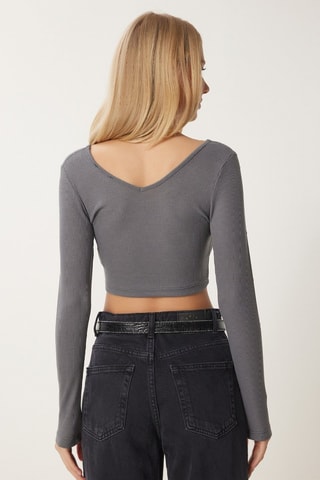 Crop top - Gris