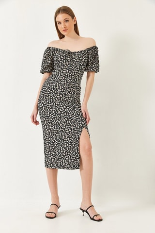 Robe midi - Noir