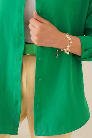 Chemisier oversize - Vert