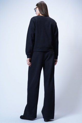 Sweat et pantalon taille haute - Bleu