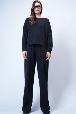 Sweat et pantalon taille haute - Bleu