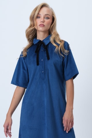 Robe chemise - Bleu marine