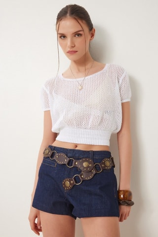 Crop top - Blanc