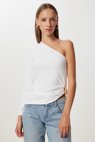 Top asymétrique - Blanc