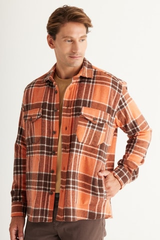 Surchemise - Marron et orange