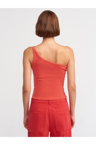 Top asymétrique - Rouge