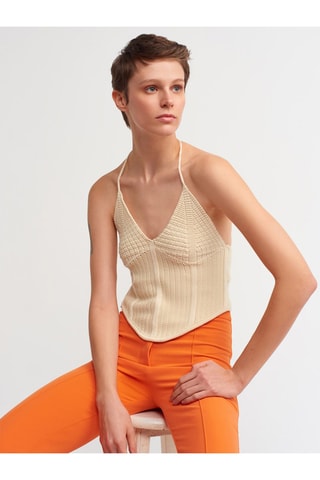 Crop top - Ivoire - Blanc