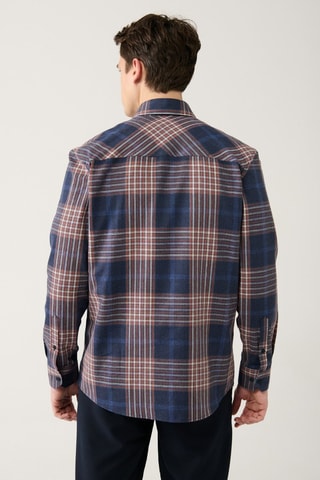 Chemise - Bleu et marron