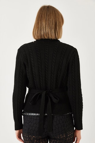 Gilet portefeuille et top - Noir
