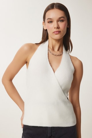 Top portefeuille - Blanc et noir