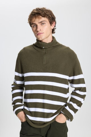 Pull - Blanc et vert