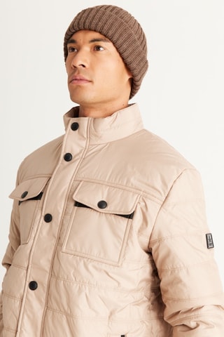 Veste regular - Noir et beige