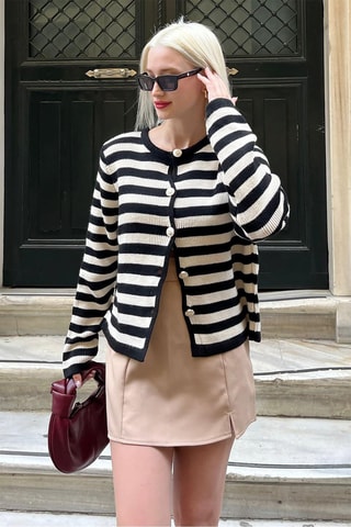 Gilet regular - Noir et blanc
