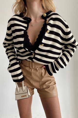 Gilet regular - Noir et blanc