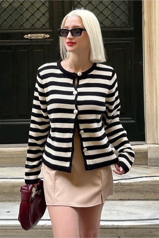 Gilet regular - Noir et blanc